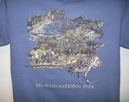 Big Bend Roadrunner T-shirt - Click Image to Close
